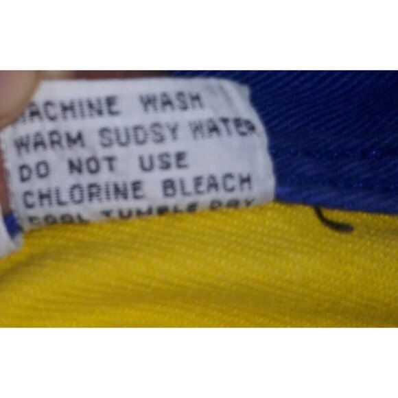 Mens VTG Zeppelin Denim Shorts Sz 54 COLORBLOCK rare MULTICOLOR BOHO FESTIVAL - Picture 10 of 11